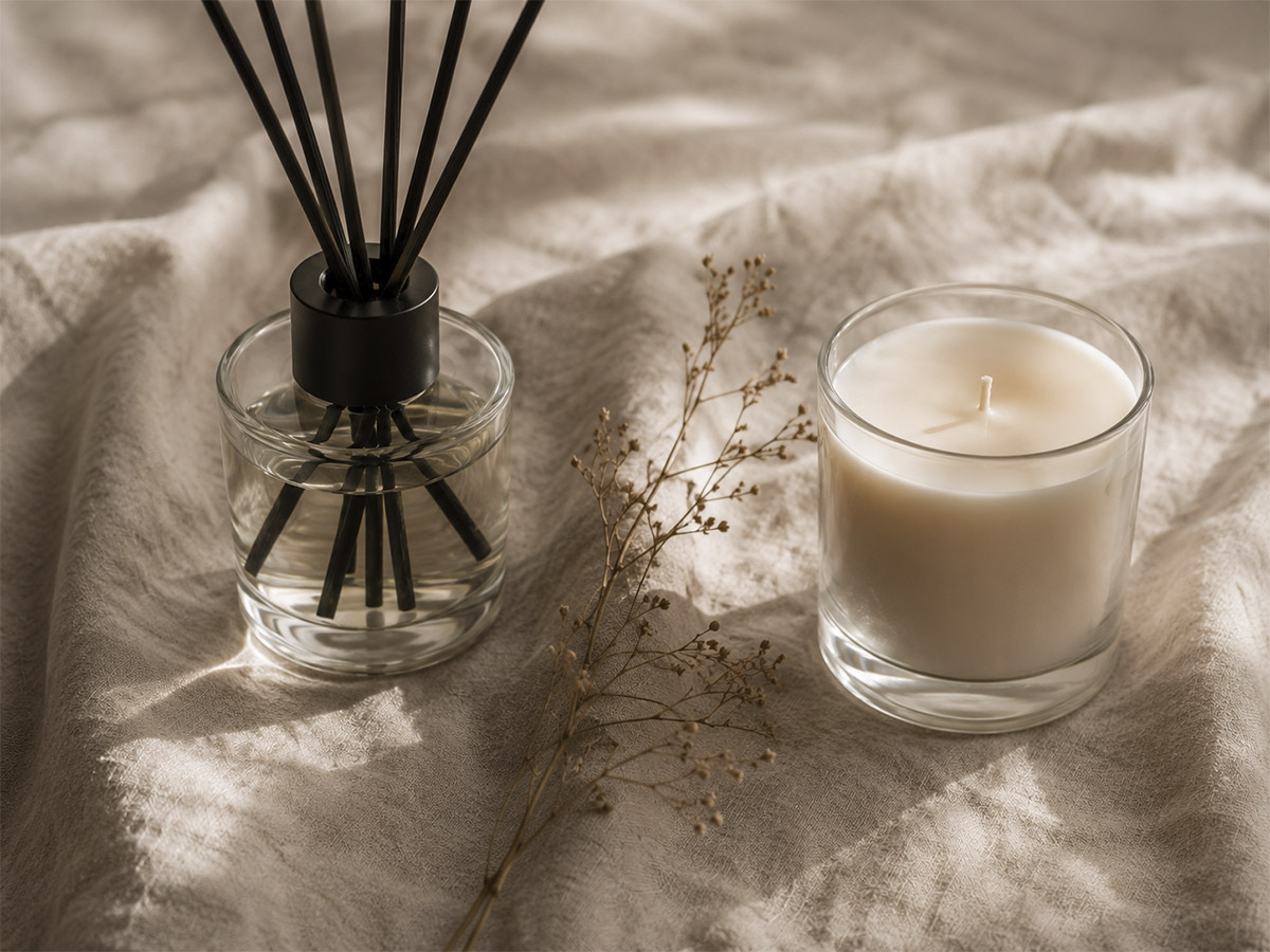 Productos aromáticos: mikados y velas