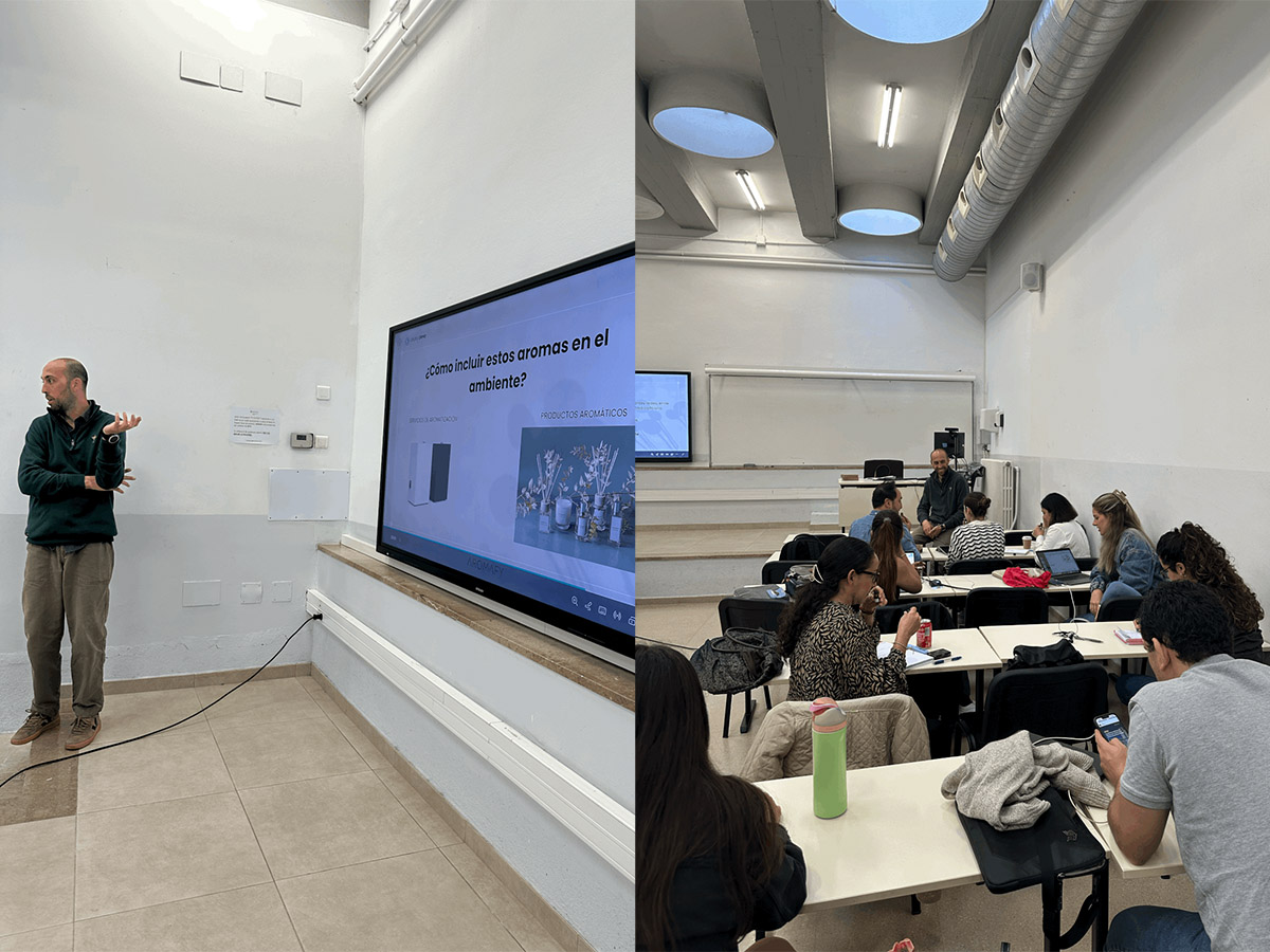 Aromafy imparte una masterclass sobre marketing olfativo en la Universitat de Barcelona